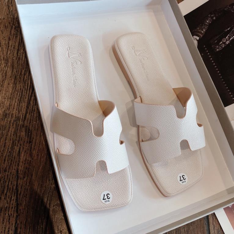 DÉP QUAI H DA SI HẠT ĐẾ 2 LỚP MÀU DỄ MANG