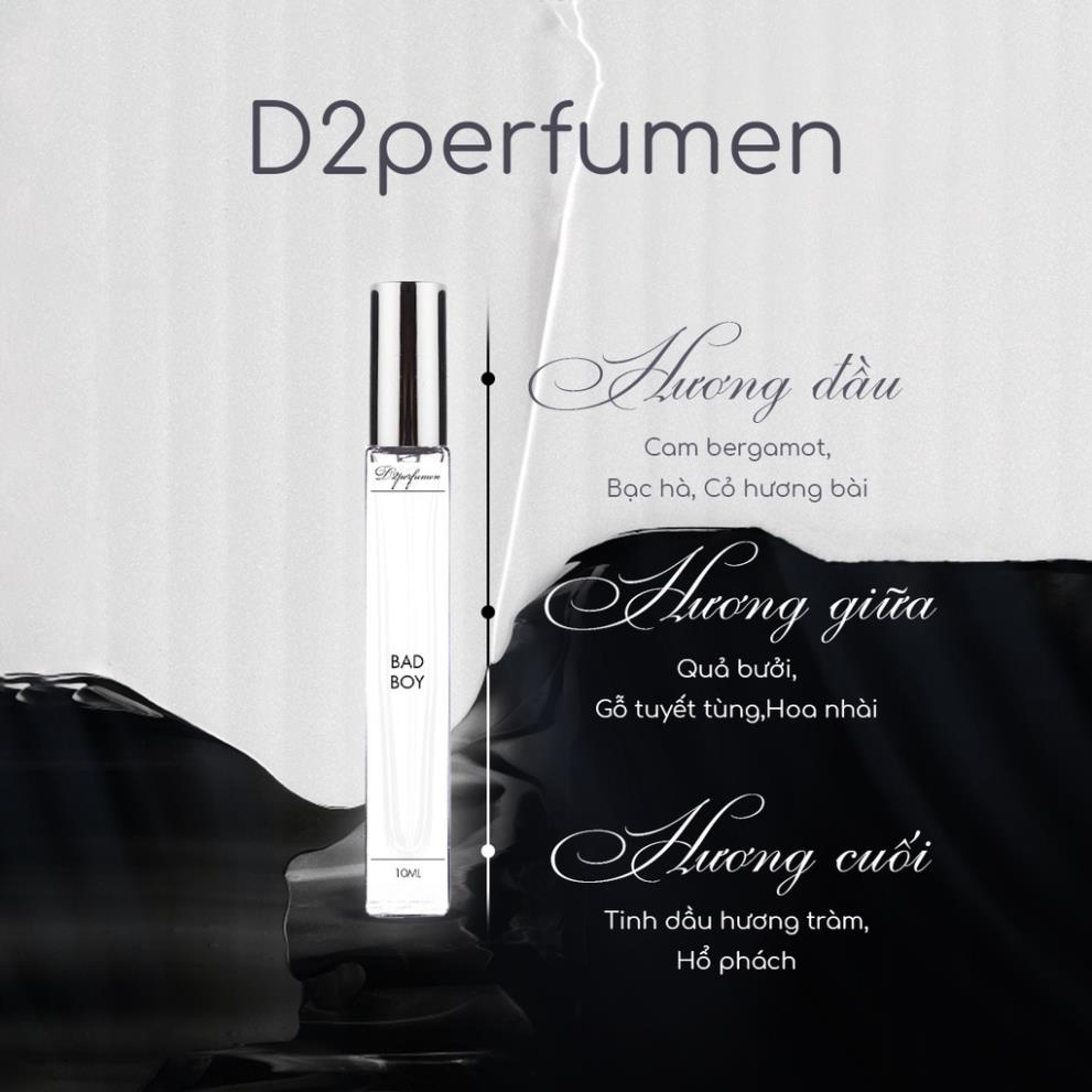 Nước Hoa Nam, Nữ Nguyên Liệu Nhập Pháp Hương Thơm Ngọt Ngào, Bí Ẩn, Lôi Cuốn Dạng Xịt 10ml và 2ml