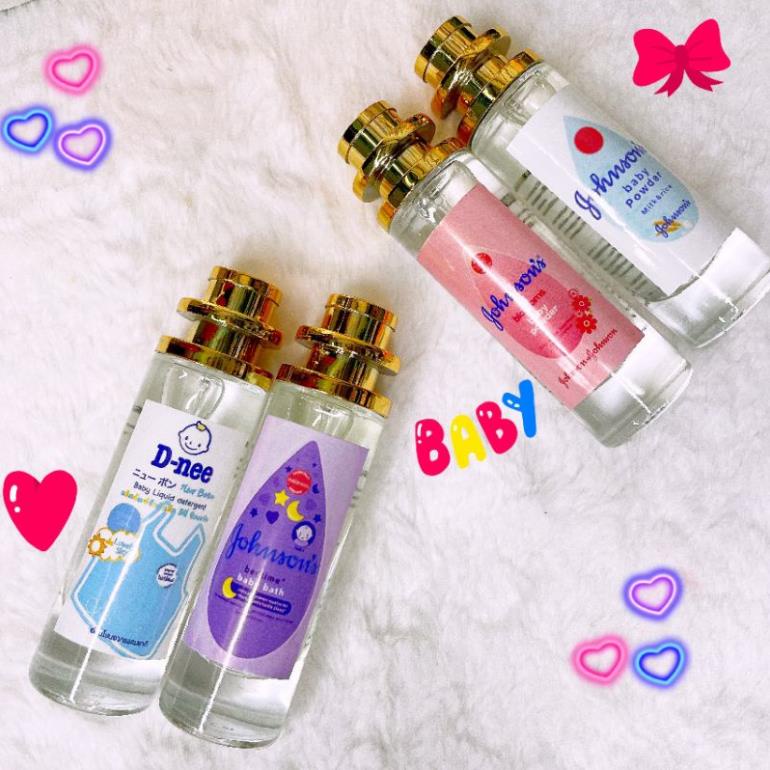 Nước Hoa Thái Lan Hương Phấn Em Bé Lưu Hương Lâu 10 -12 Tiếng Hương Sữa Tắm Nước Xả Vải Mùi Dịu Nhẹ