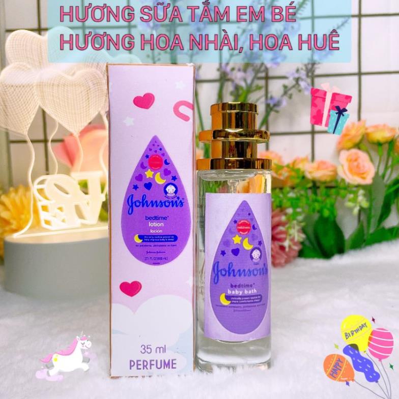 Nước Hoa Thái Lan Hương Phấn Em Bé Lưu Hương Lâu 10 -12 Tiếng Hương Sữa Tắm Nước Xả Vải Mùi Dịu Nhẹ