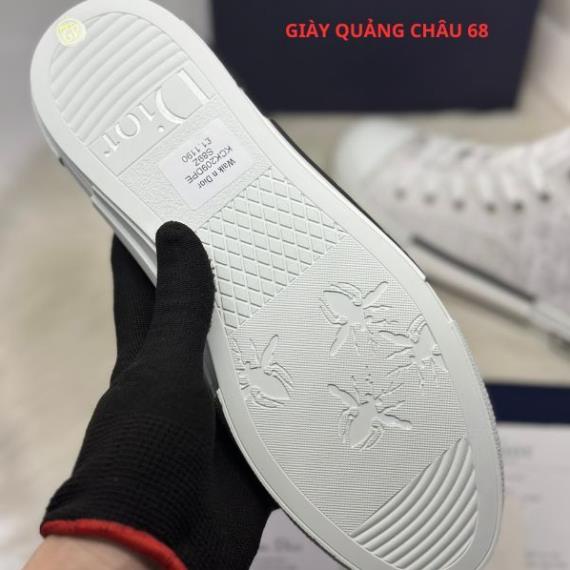 Giày Thể Thao Dior B23 High 'Dior Oblique'. Giày Thể Thao Dior Họa Tiết Monogram Trắng Cổ Cao