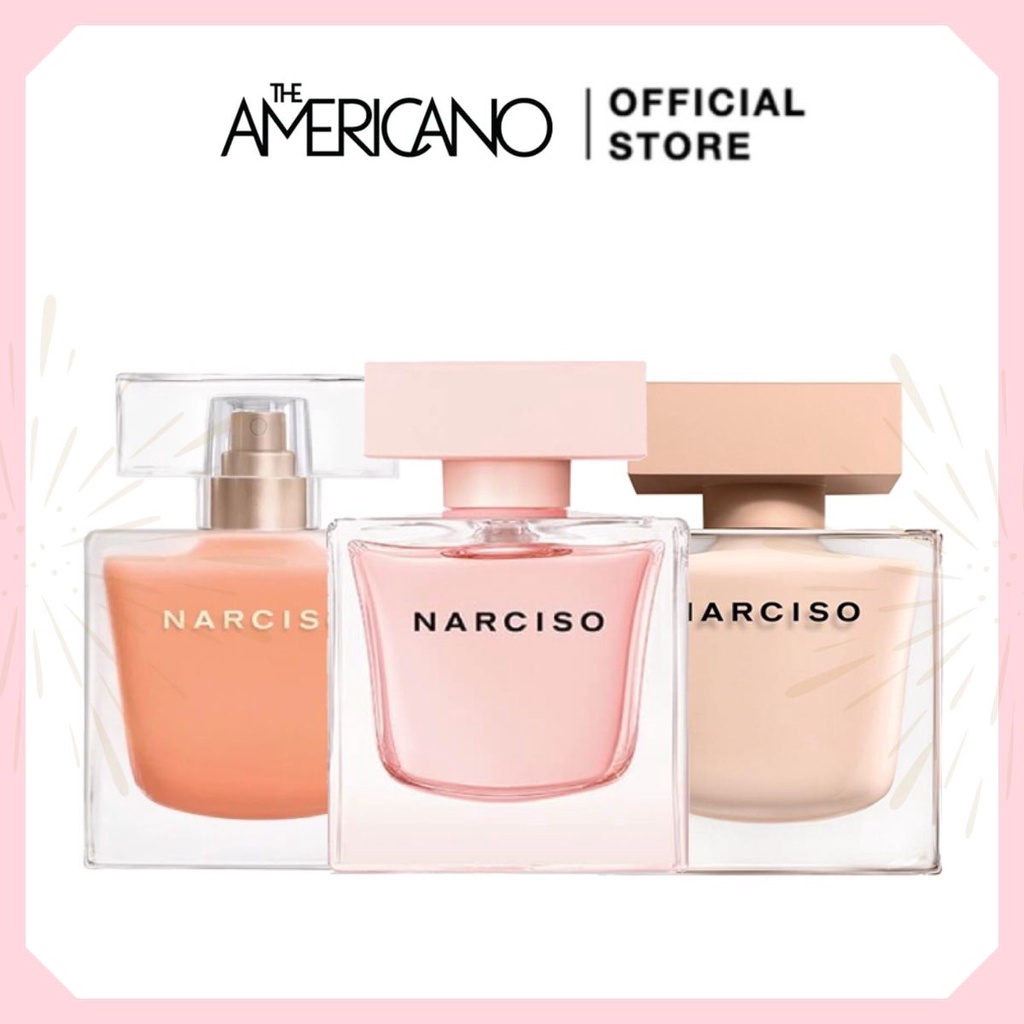 𝐍𝐀𝐑𝐂𝐈𝐒𝐎 𝐑𝐎𝐃𝐑𝐈𝐆𝐔𝐄𝐙 - Nước hoa Crital/Neroli/Poudree EDP 90ml