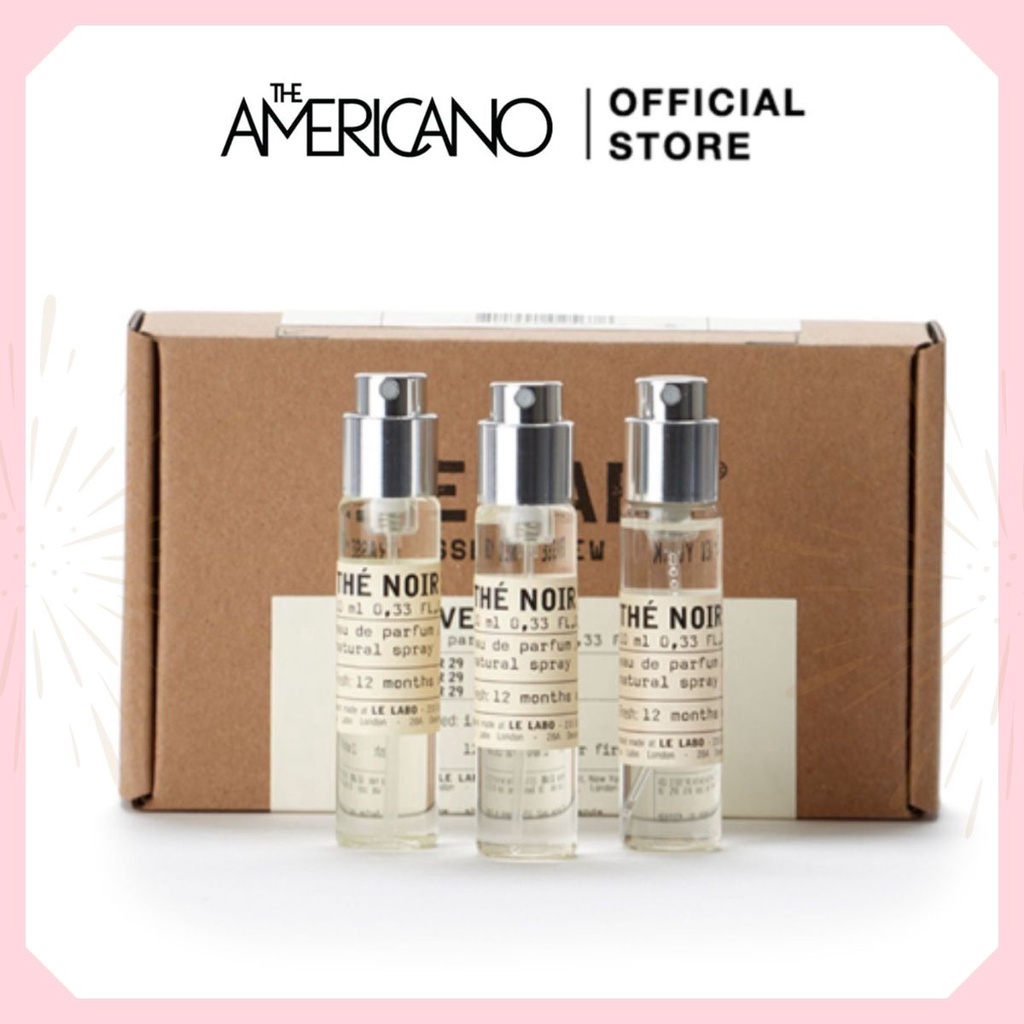 𝐋𝐄 𝐋𝐀𝐁𝐎 - Set 3 chai nước hoa unisex LE Labo Travel Refill 3x10ml