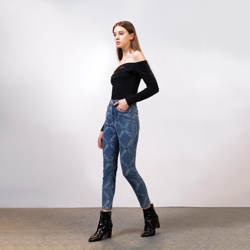 Quần Jeans Nữ Dáng Slim Fit Laser. Slim Fit Laser Women's Jeans - 222WD2082F2950