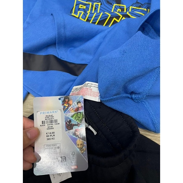 Bộ nỉ áo hoodie màu xanh dư xịn bé trai