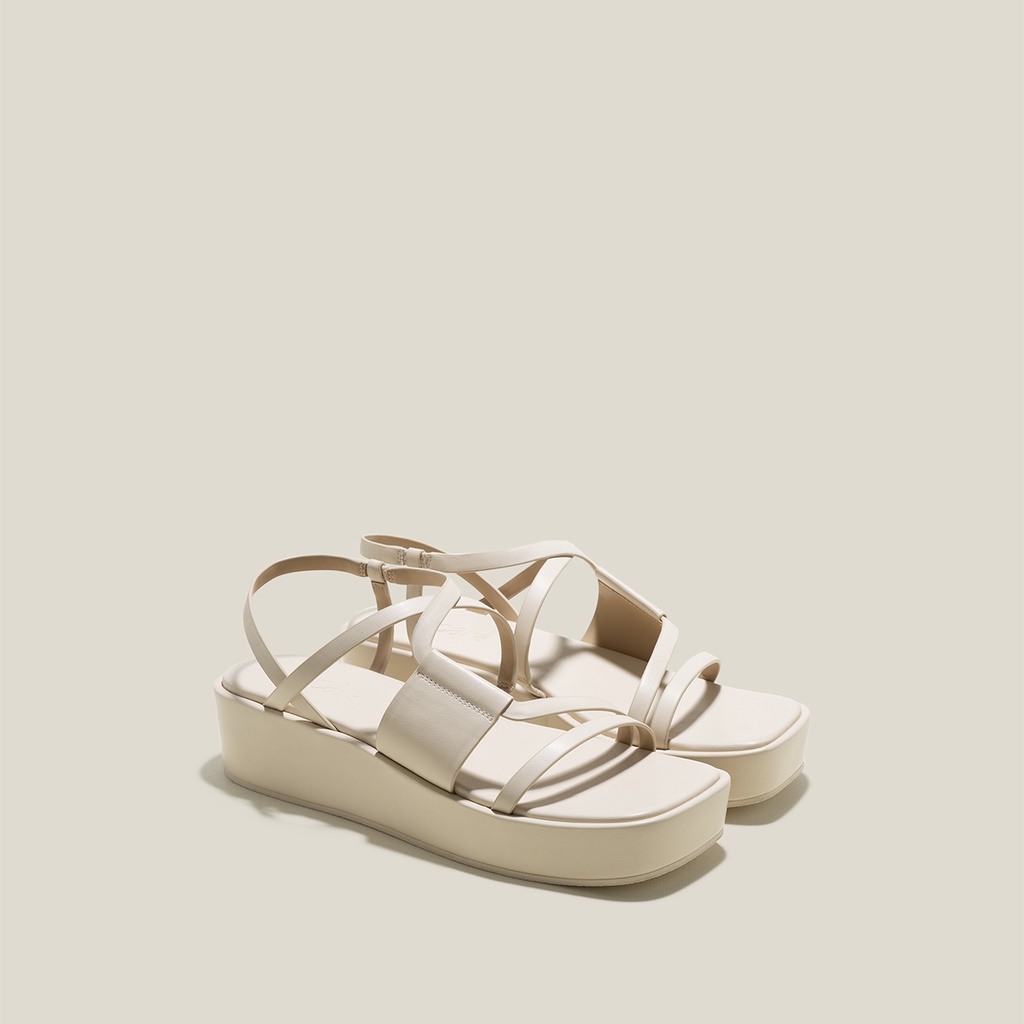 Vascara Giày Sandal Đế Flatform Quai Mảnh - SDX 0440