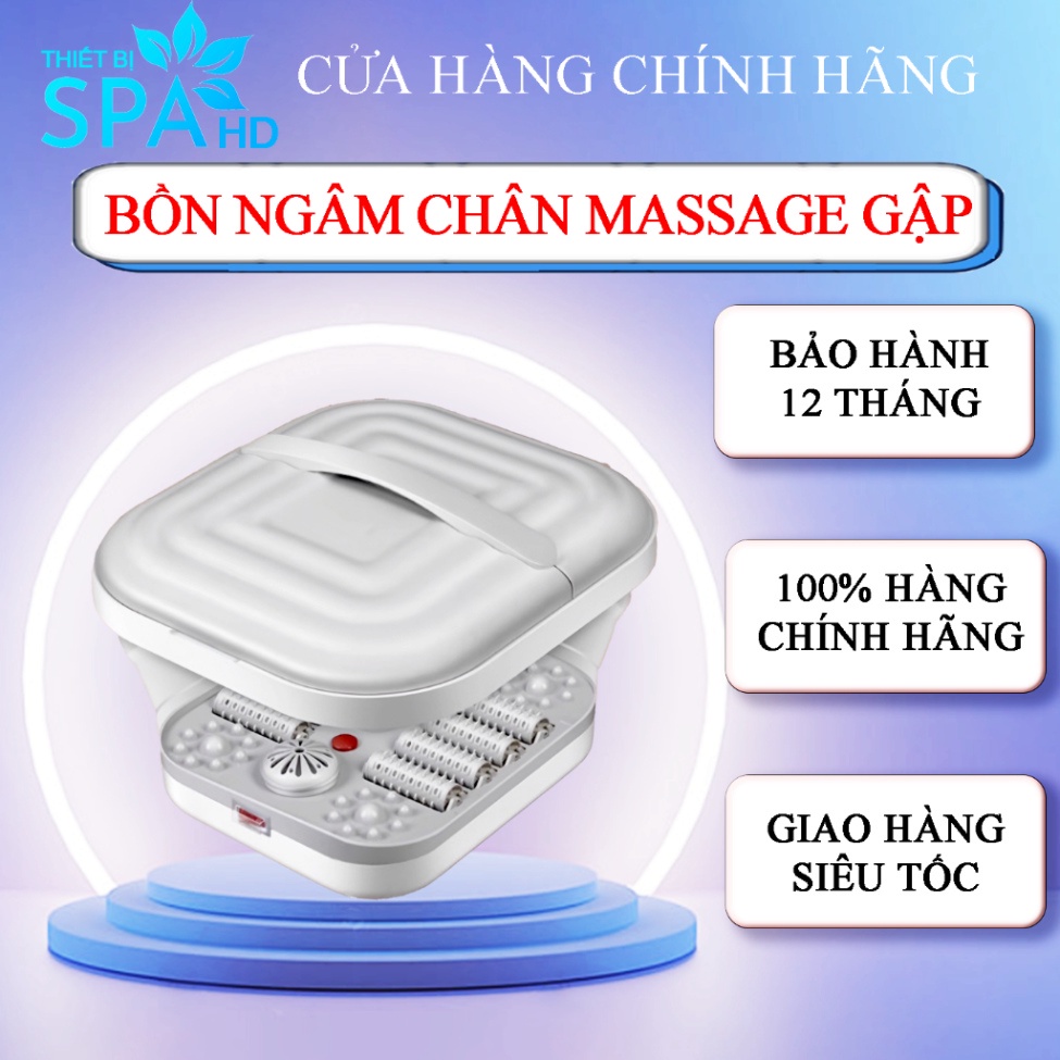 [CHÍNH HÃNG] Bồn Ngâm Chân Massage Dạng Gập HDEVICE Nhựa PBE Bền Đẹp Bảo Hành 3 Tháng