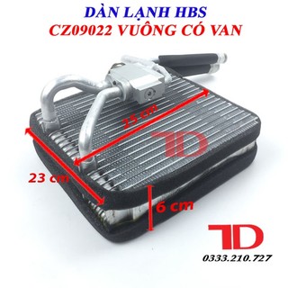 Dàn lạnh xe tải thaco ollin van vuông model c302323, cz09022