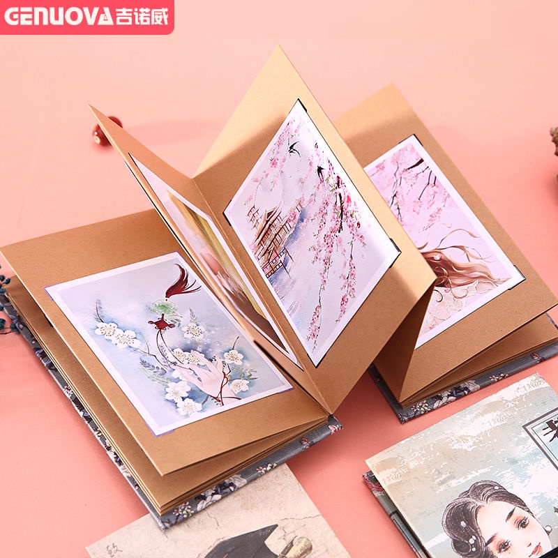 Album Ảnh accordion Phong Cách retro Tự Làm Sáng Tạo