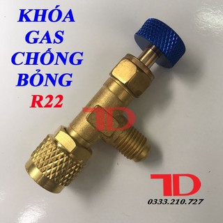 Van khóa gas chống bỏng R134, Điện lạnh Thuận Dung