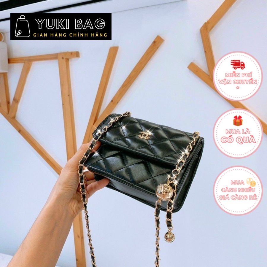 Túi xách nữ YukiBag, túi đi chơi, đi học, đi làm, da cao cấp, thời trang, sang trọng size 16cm YB318