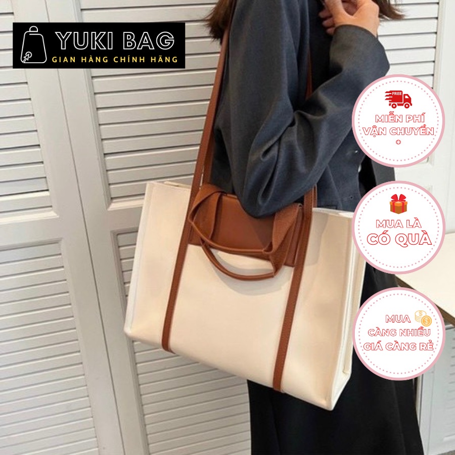 Túi Tote nữ đeo vai, xách tay Yuki Bag,chất da đẹp, thời trang cao cấp size 37cm YB243