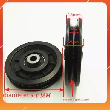 Bánh xe  Ròng rọc 115mm 110mm 90 mm  nylon nhựa ròng rọc hàng nhập khẩu chuyên dùng cho tất cả phòng gym (
