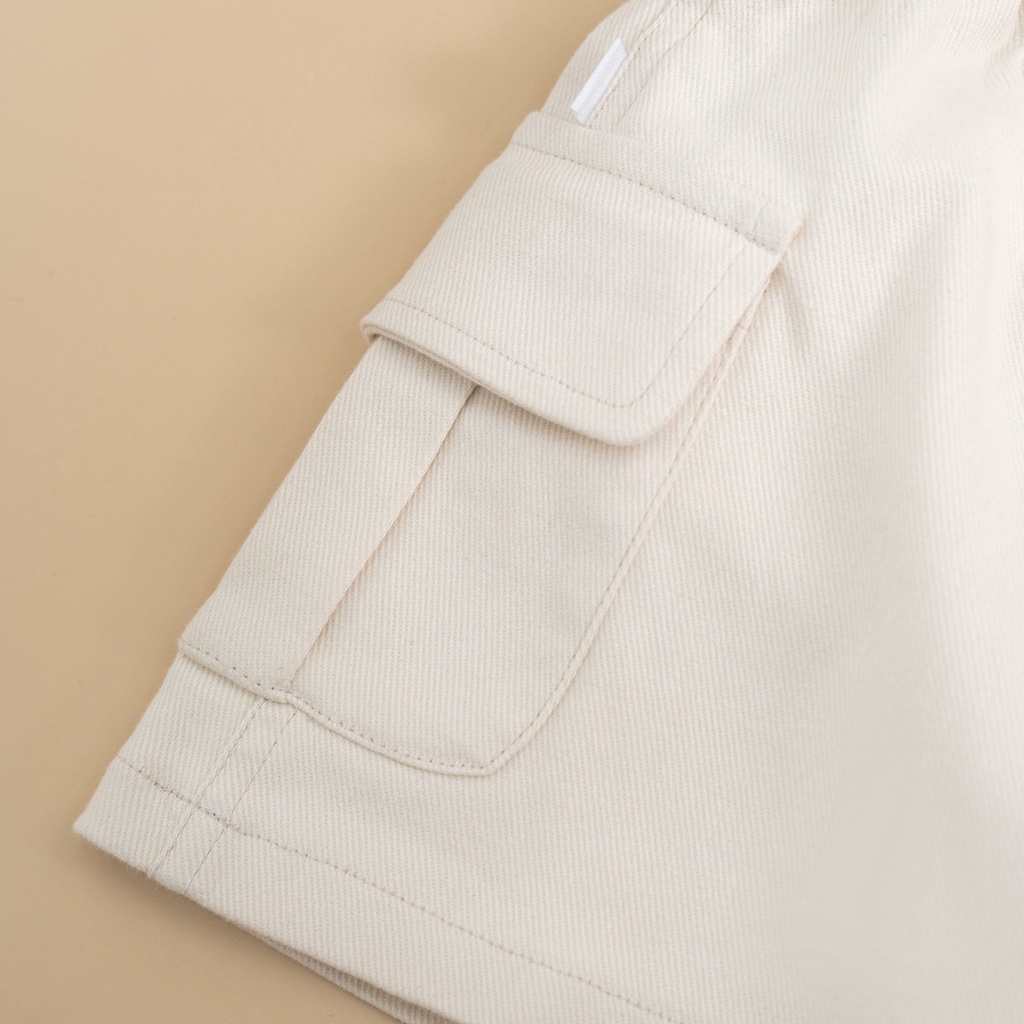 Chân váy kaki cho bé gái ILABY túi ốp ly trụ chất kaki hai màu cho bé 10-35kg