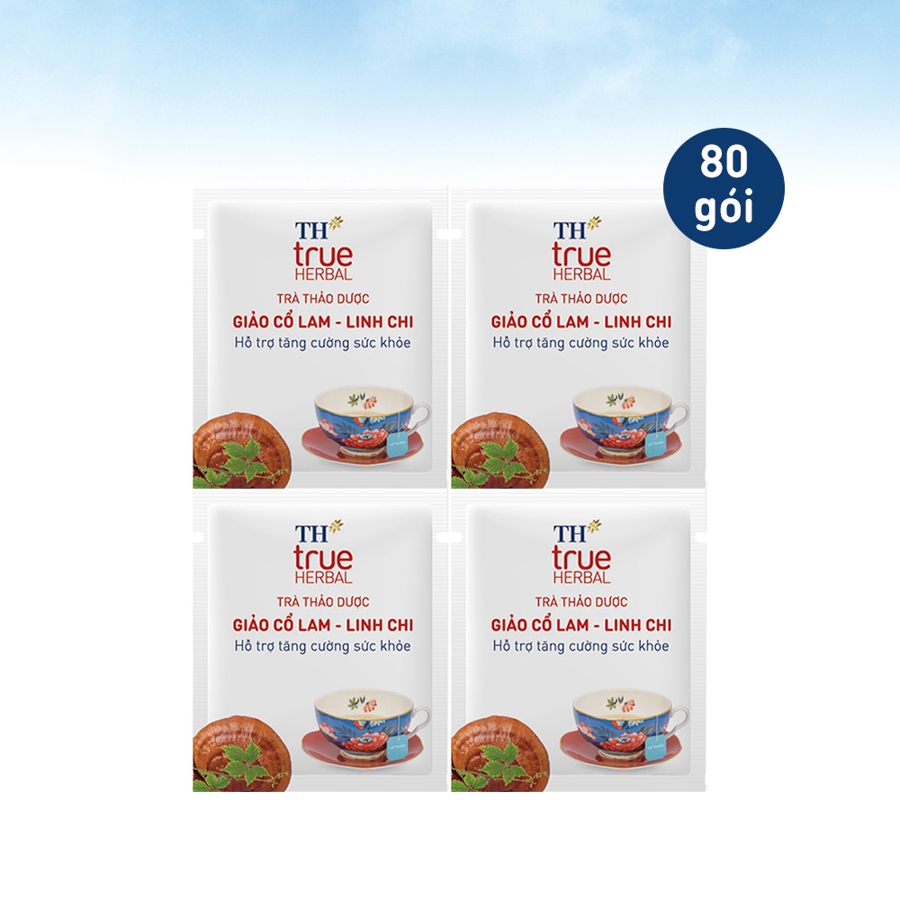 Combo 4 Hộp Trà thảo dược Giảo cổ lam – Linh chi TH True Herbal (80 gói)