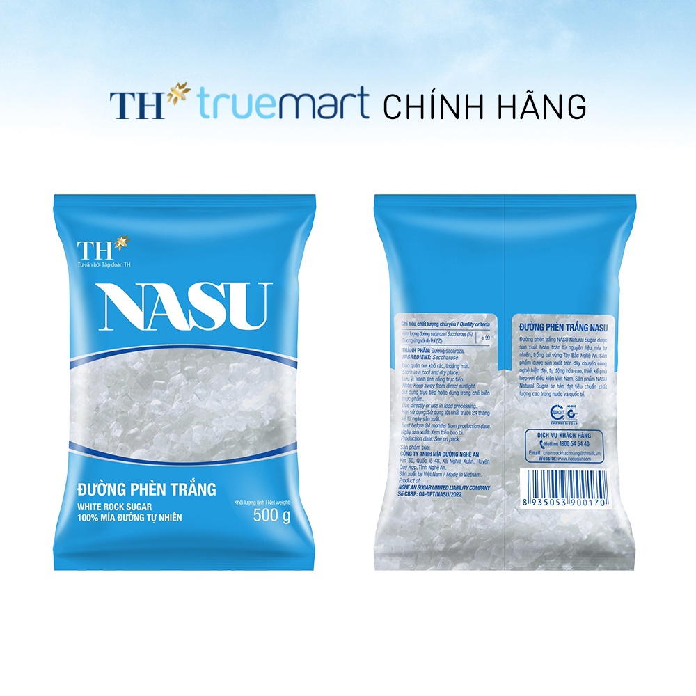 Đường phèn trắng NASU 500g (bịch)