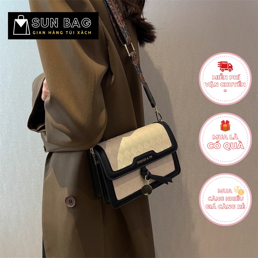 Túi xách nữ đeo chéo, đeo vai Sun Bag, dùng đi chơi, đi học, chất da đẹp, thời trang cao cấp size 20cm SB457