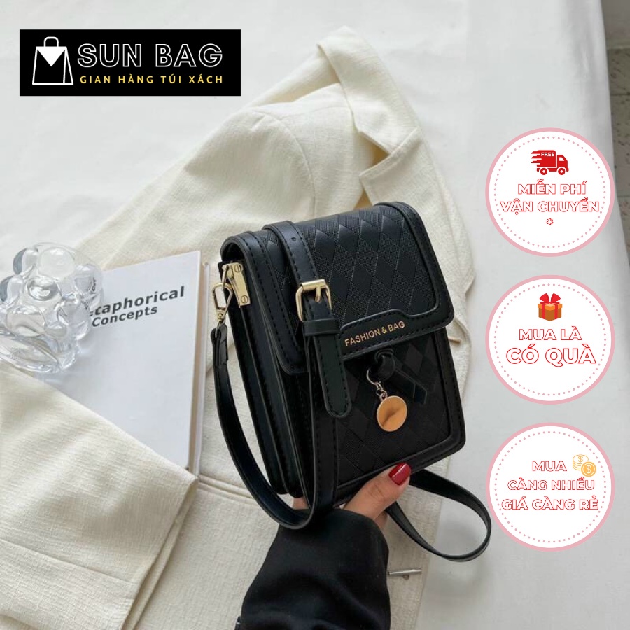 Túi xách nữ đeo chéo, đeo vai Sun Bag, dùng đi chơi, chất da đẹp, thời trang cao cấp size 13cm SB450