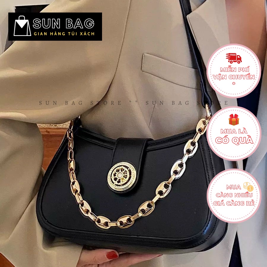 Túi xách nữ đeo chéo, đeo vai Sun Bag, dùng đi chơi, đi học, chất da đẹp, thời trang cao cấp size 24cm SB503