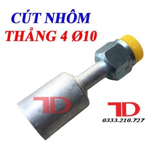 Cút nhôm thẳng 4 phi 10, điện lạnh thuận dung