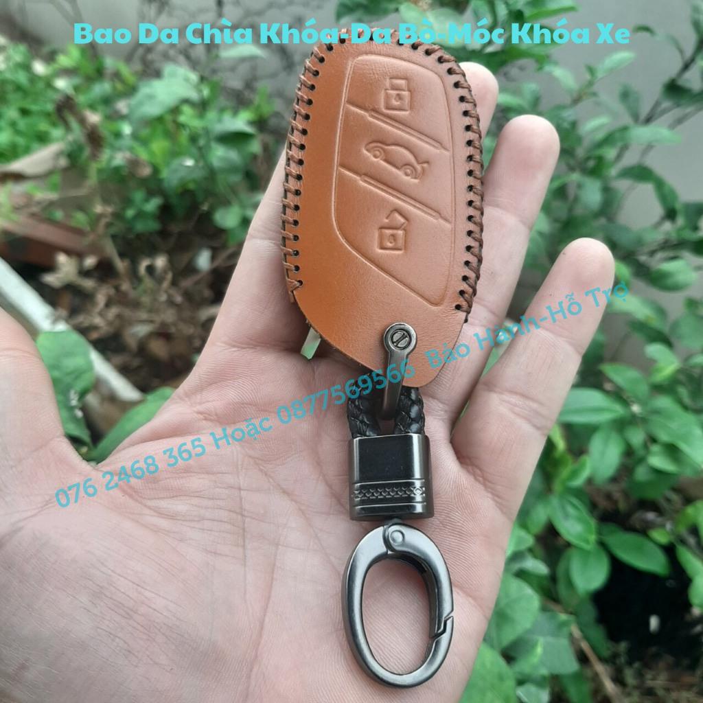 Bao Da MG ZS chìa thông minh 3 nút_Da bò nhập khẩu, Bảo hành 2 năm