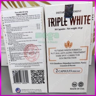 Viên uống trắng da Triple White, chống nắng, ngừa nám hiệu quả