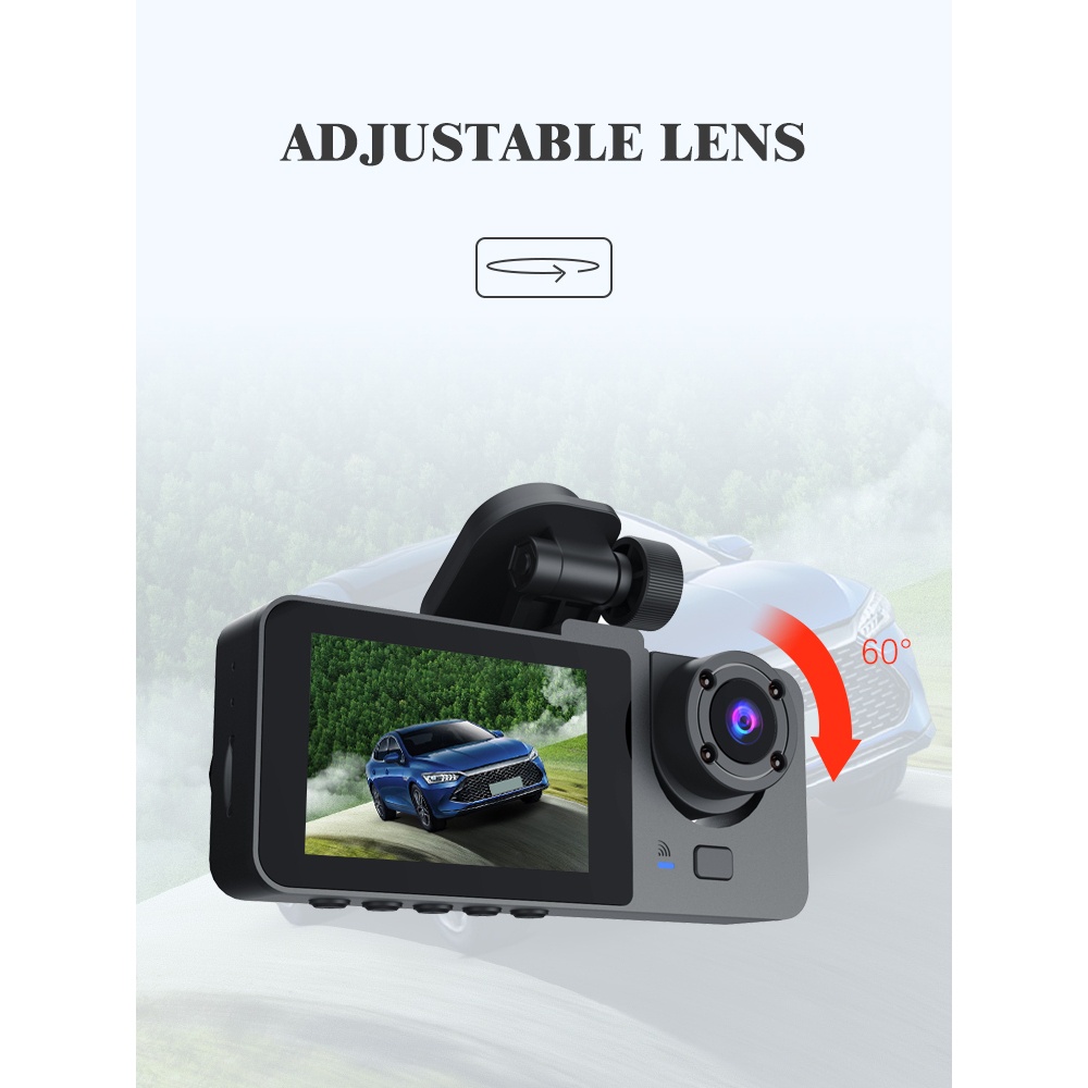 Camera hành trình ONTEKCO A69/A69 pro camera ghi hình ô tô 1080p, ghi hình trước sau và trong xe full HD