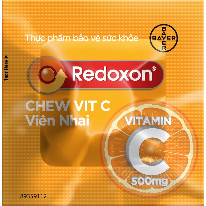 Viên Nhai Vitamin C Hỗ Trợ Tăng Sức Đề Kháng REDOXON Chew Vit C Hộp 24 Viên