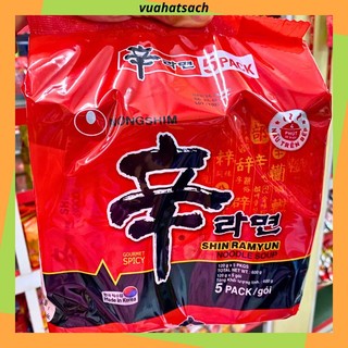 Bịch 5 gói mì nước cay nongshim shin ramyun hàn quốc