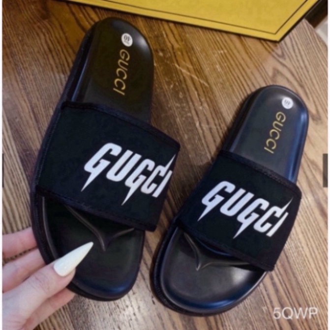 Dép lê guci, dép quai ngang nam nữ  đi êm đế cao 3m mới nhất 2023