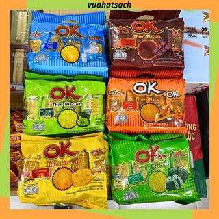 Bánh quy OK Thin Thái Lan ngon giá rẻ đủ vị (1bịch 12 gói nhỏ)