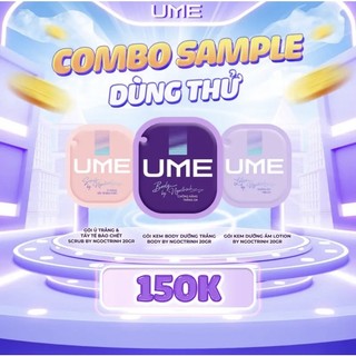 Combo kem body ngọc trinh ume trắng da gói dùng thử