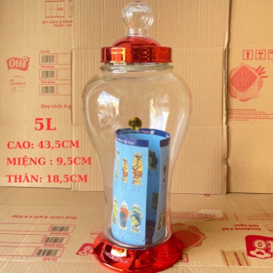 Bình Thuỷ Tinh Ngâm Sâm Phú Hoà Màu 2L.3L,5L