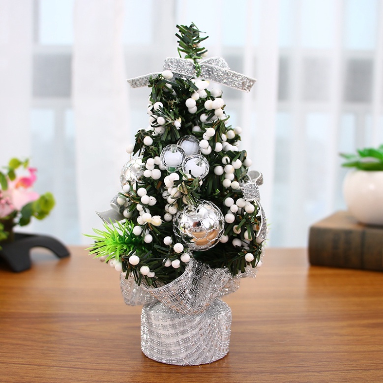 Cây thông mini 30cm đầy đủ phụ kiện trang trí noel giáng sinh Cây Thông Noel Để Bàn