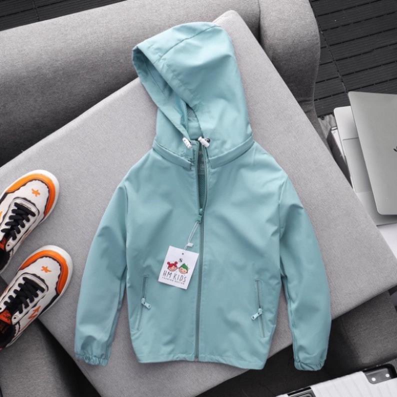 Áo khoác gió cho bé trai và bé gái lớp lót lưới,vải gió tráng bạc chống nước - Xưởng may TDH