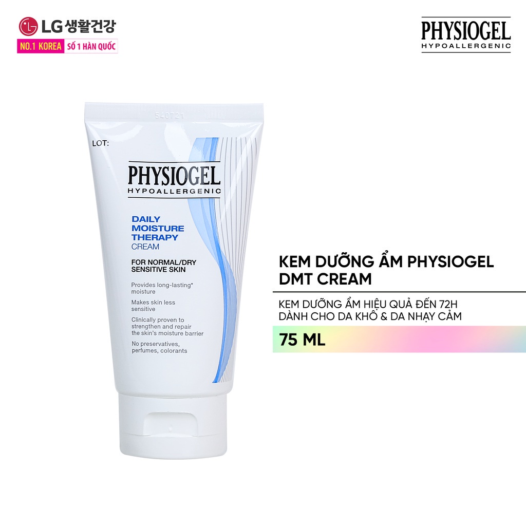 Kem dưỡng ẩm dịu nhẹ Physiogel Daily Moisture Therapy Cream dành cho da khô và da nhạy cảm 75ml