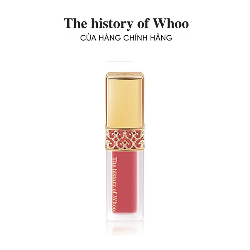 [Mã COSLUX09 giảm 120K đơn 1500K] Son kem lỳ Đông y The History of Whoo Gongjinhyang Mi Velvet Lip Liquid 6g