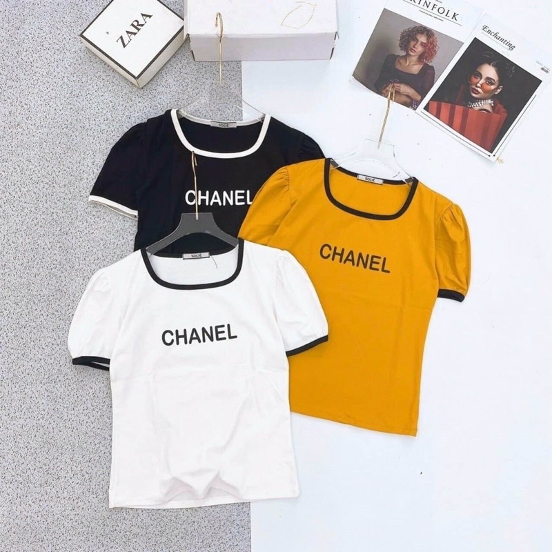 áo phông croptop cổ vuông bozip