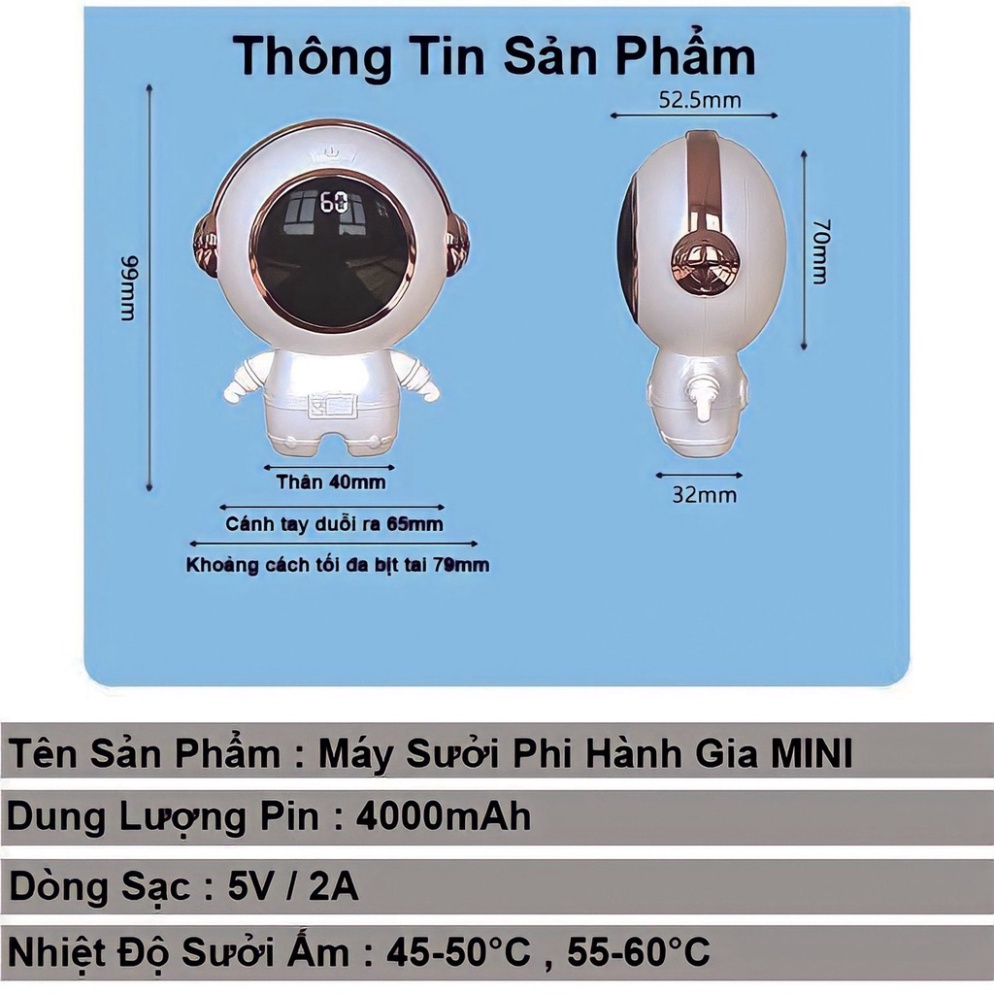 Máy sưởi ấm mini cầm tay cao cấp , Sưởi ấm cầm tay