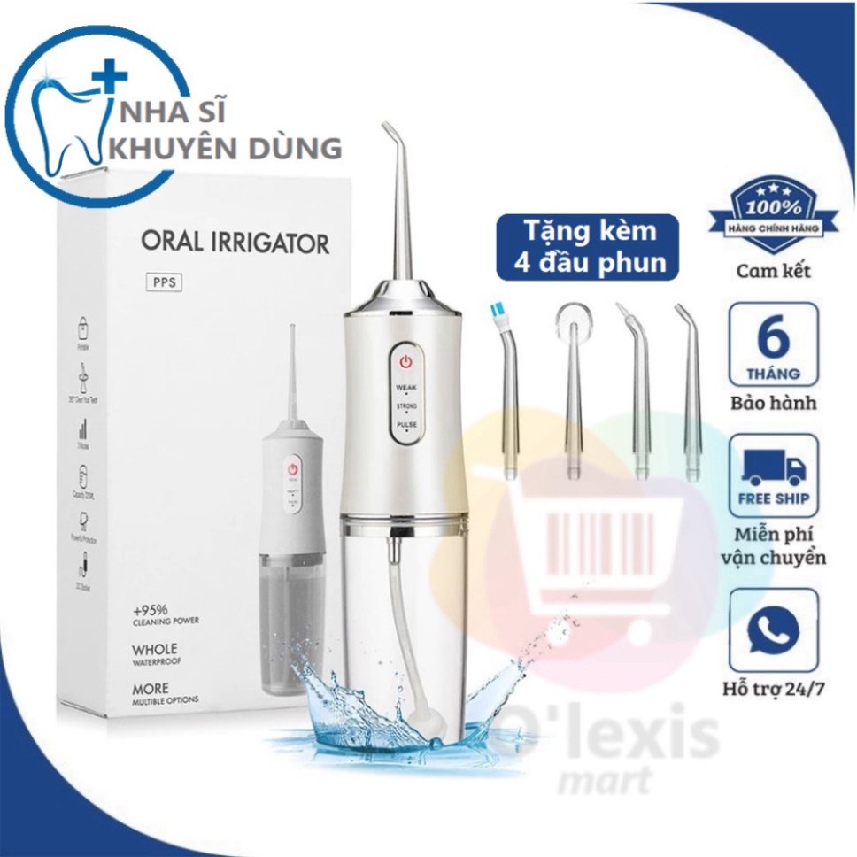 Máy Tăm Nước Cầm Tay Oral Irrigator - Tăm Nước Vệ Sinh Răng Miệng Loại Mới