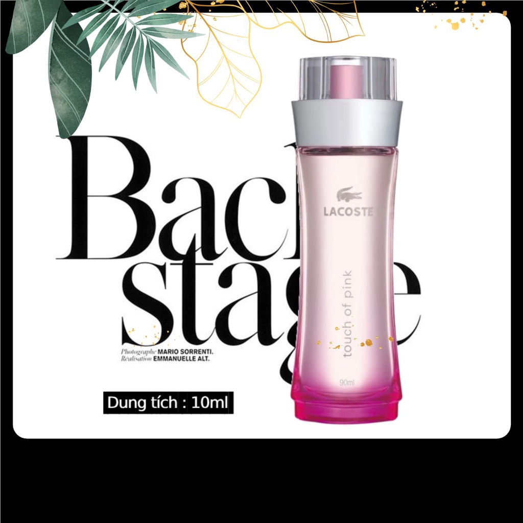 Nước hoa Nữ Lacoste-Touch of pink EDT 10ml