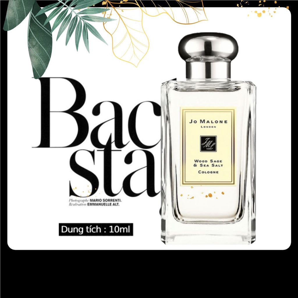 Nước hoa Jo Malone London Wood Sage & Sea Salt Cologne Xmas 2021 5ml/10ml/20ml