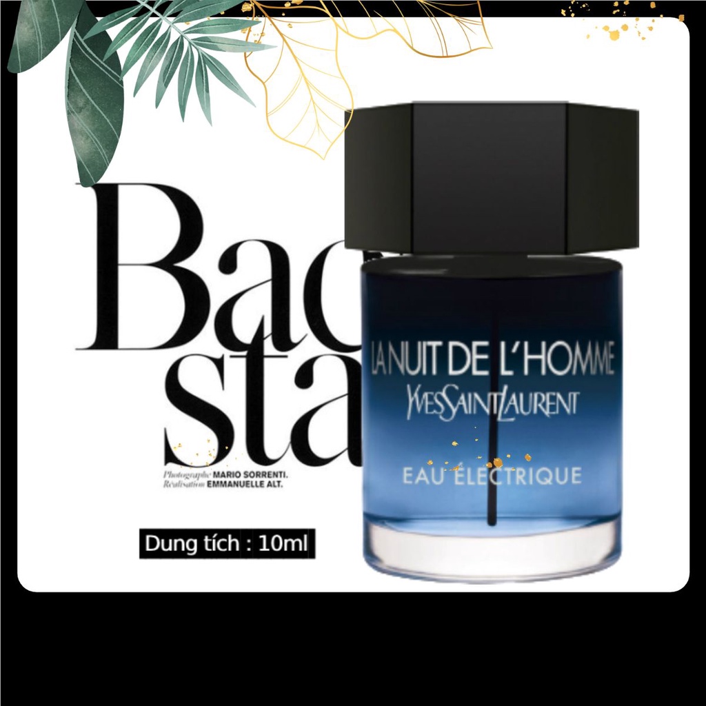 Nước hoa Lanuit De L’Homme Eau Electrique 10ml