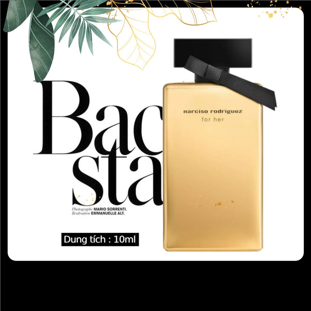 Nước hoa Narciso Rodriguez Narciso For Her EDT Limited Edition Gold -10ml