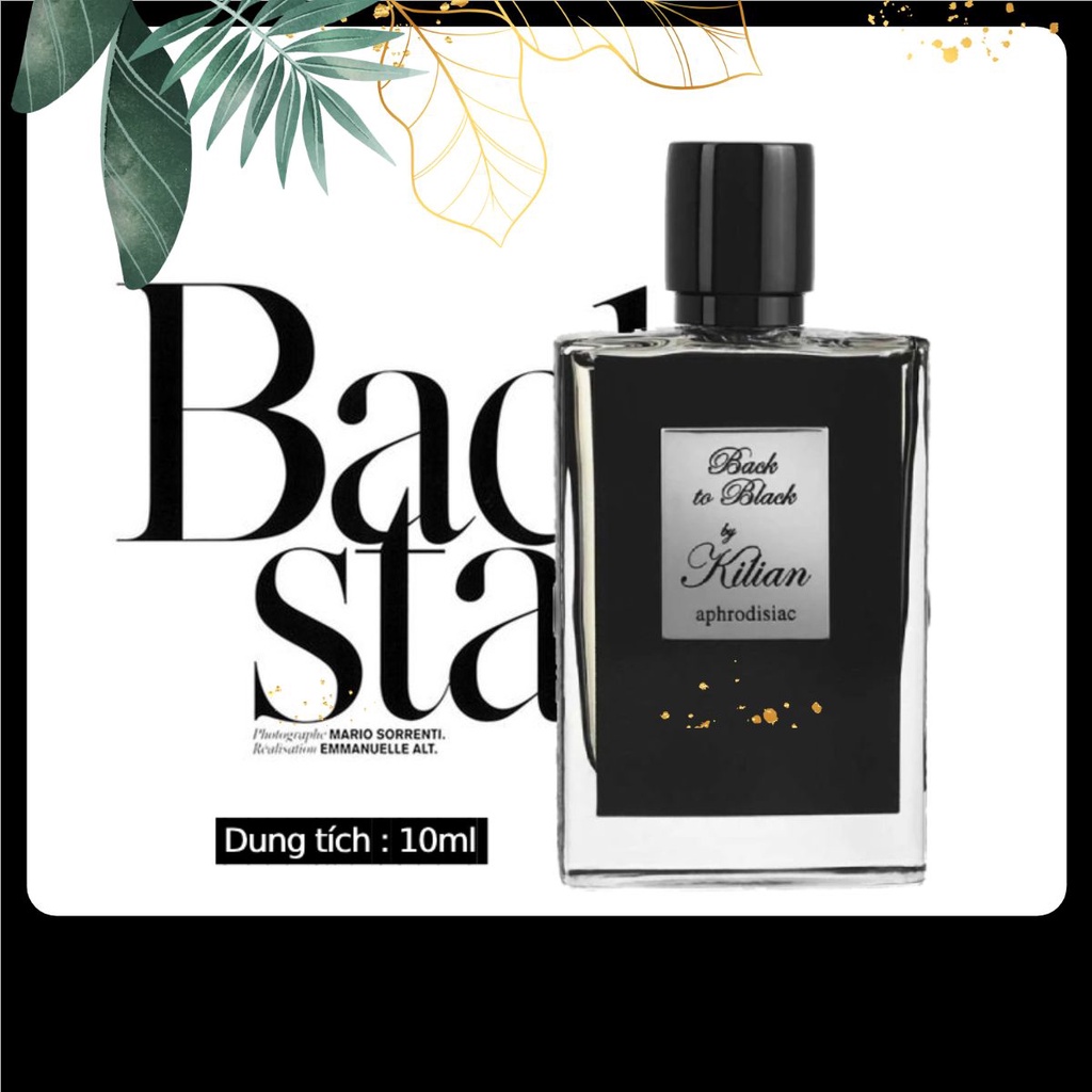 Nước Hoa Unisex Back To Black Của Hãng By Kilian Aphridosiac EDP 10ml ( bản nắp đen )