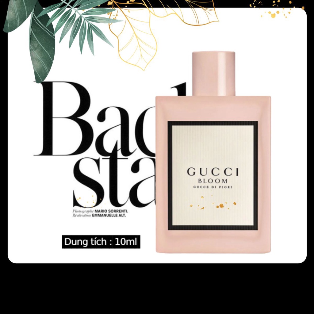 Nước Hoa 𝙂𝙪𝙘𝙘𝙞 𝘽𝙡𝙤𝙤𝙢 Gocce Di Fiori Eau De Toilette 10ml
