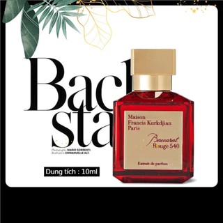 Nước hoa mfk baccarat 540 extrait red edp 10ml