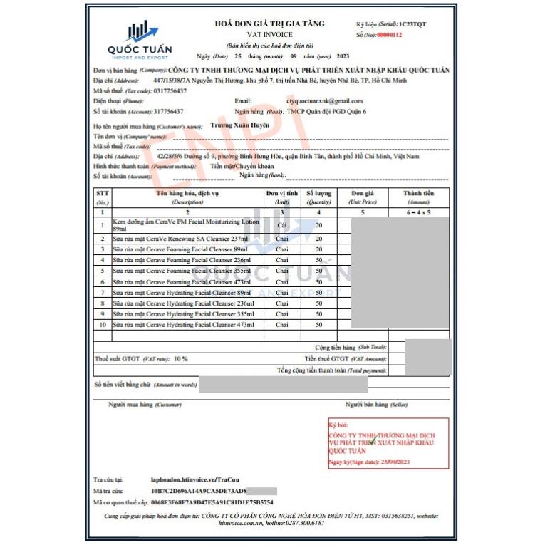 Sữa rửa mặt CeraVe
