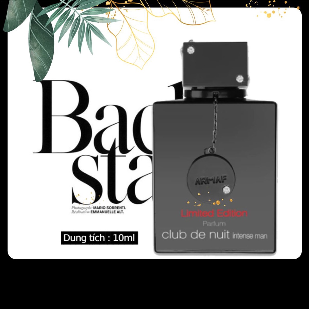 Nước hoa Nam Club de nuit Intense For Men Parfume Limited EDP 10ml