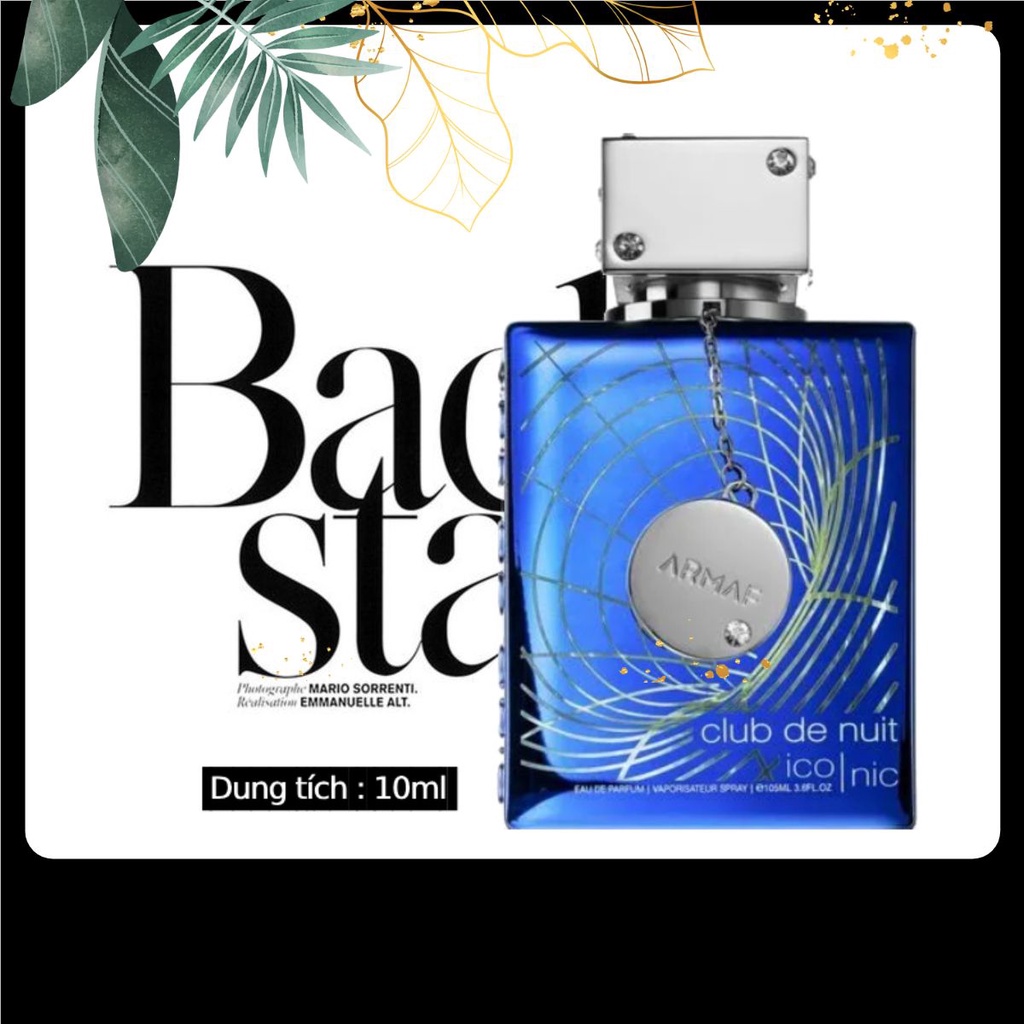Nước Hoa Club de Nuit Nam Iconic 10ml